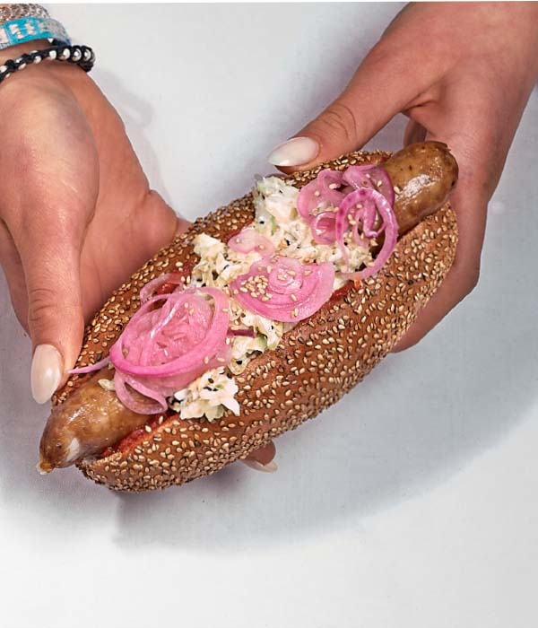 Koreaanse hot hotdog 